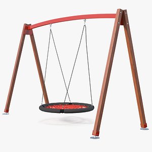 Net Swing for Kids Outdoor Red