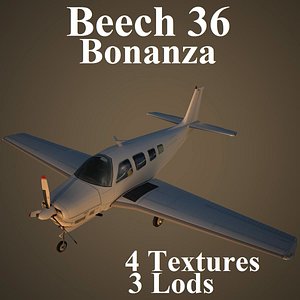 beech 36 3d model