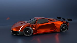 High Performance Sports Car Blender Shaded