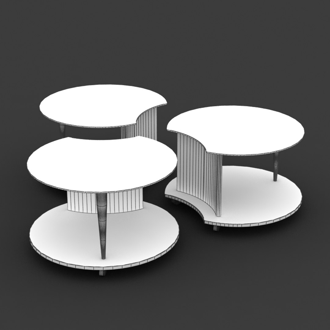 3d Treble Table Model