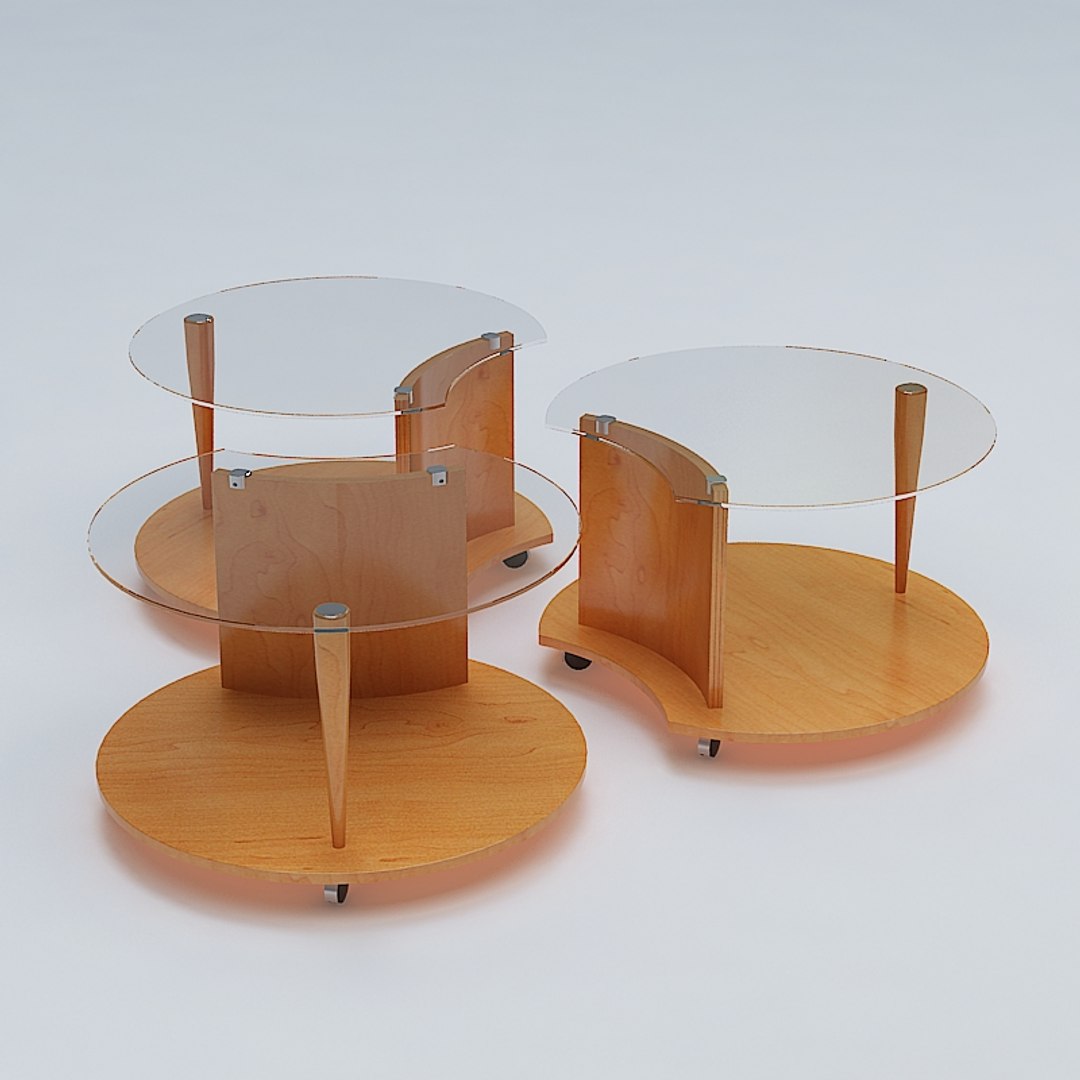 3d Treble Table Model