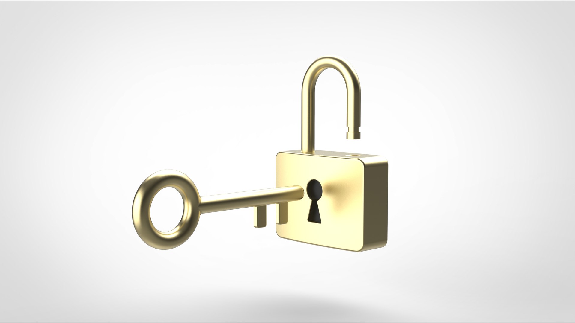3D key padlock lock - TurboSquid 1670074