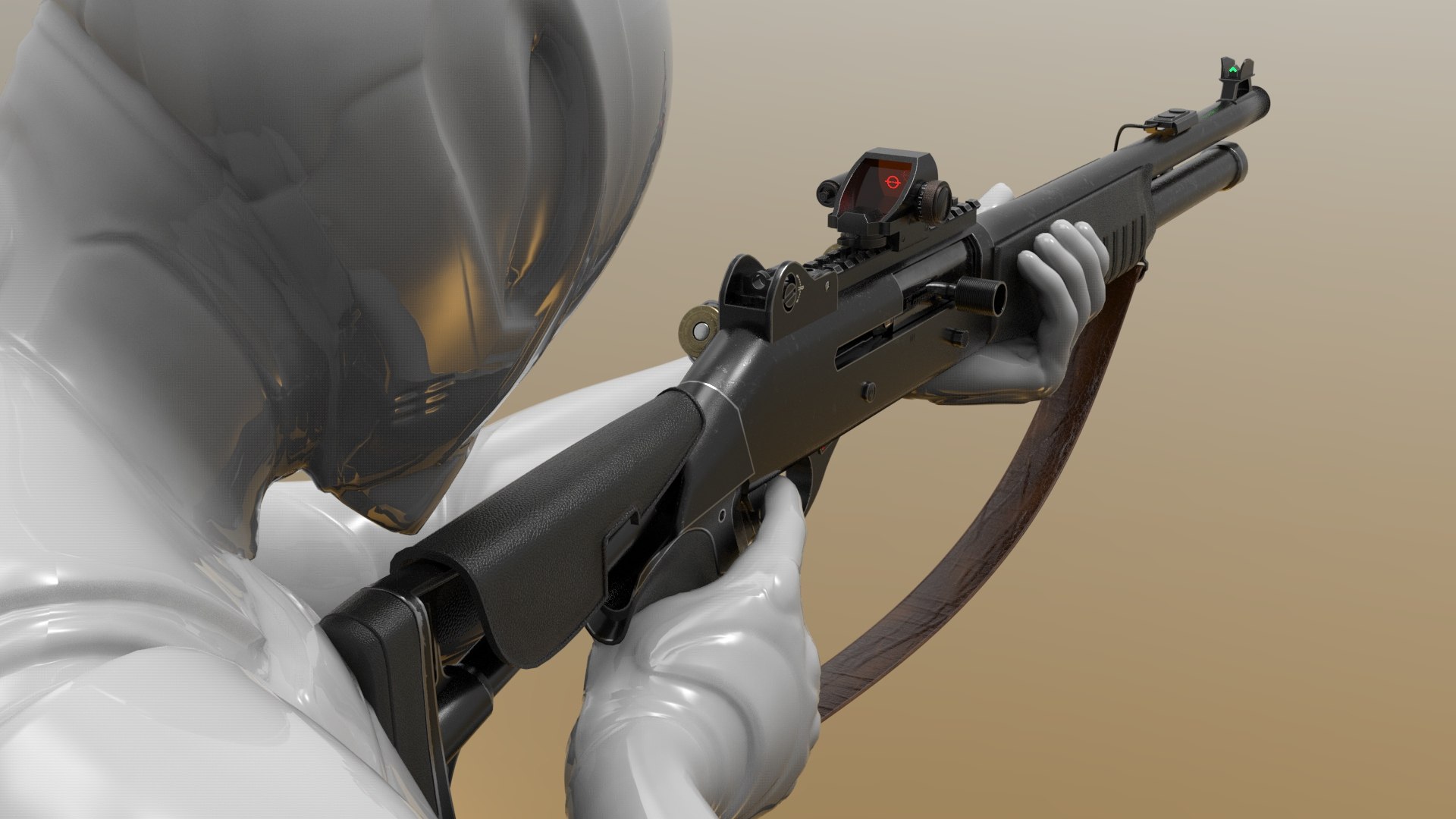 3D Shotgun M4 Fps - Tps Model - TurboSquid 2397541