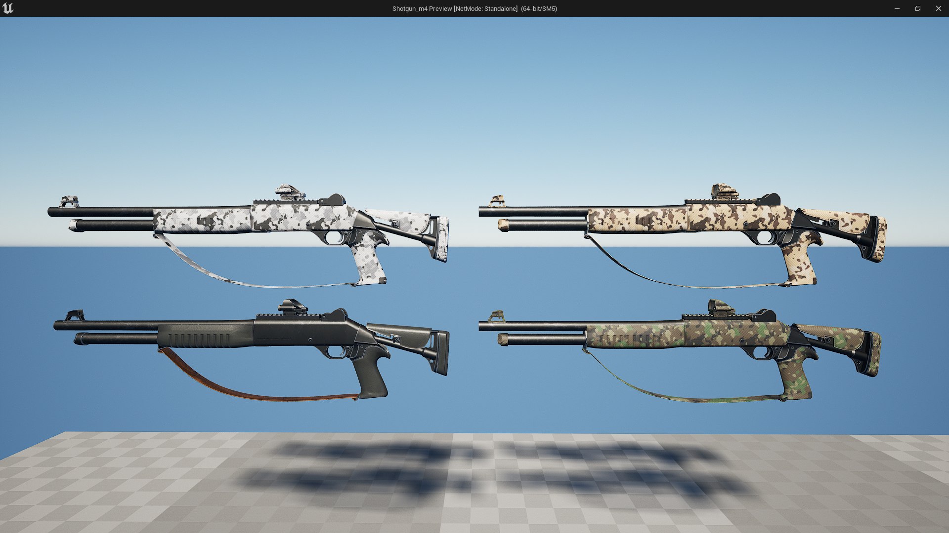 3D Shotgun M4 Fps - Tps Model - TurboSquid 2397541
