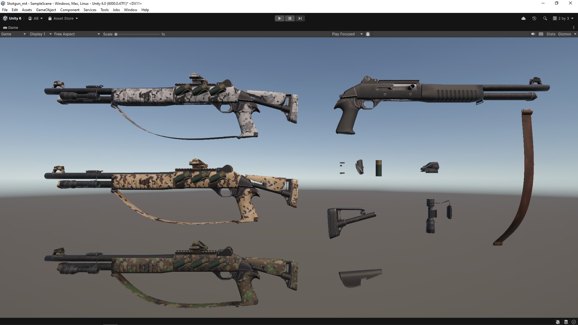 3D Shotgun M4 Fps - Tps Model - TurboSquid 2397541