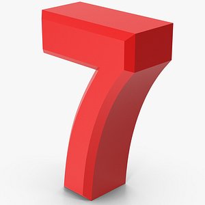 Red Number 7 model