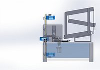 Automatic Bamboo Peeling Machine 3D Model