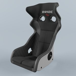 BRIDE XERO RS Black Seat 3D