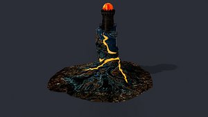 Lava Portal Tower 3D model