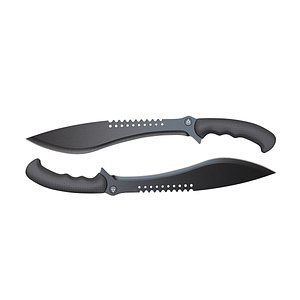 Realistic Machete 3D Model