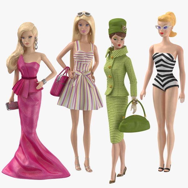 Barbie-Puppen 01 Sammlung 3D-Modell - TurboSquid 1191238