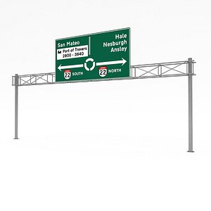 traffic sign 05 3D model