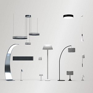 3D Lighting Set - 13 Lamps with unique design