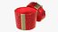 Gift Box Cylinder Open Red