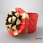 Gift Box Cylinder Open Red