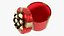 Gift Box Cylinder Open Red
