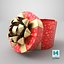 Gift Box Cylinder Open Red