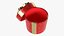 Gift Box Cylinder Open Red