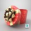 Gift Box Cylinder Open Red