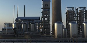 3D model Chemical Plant