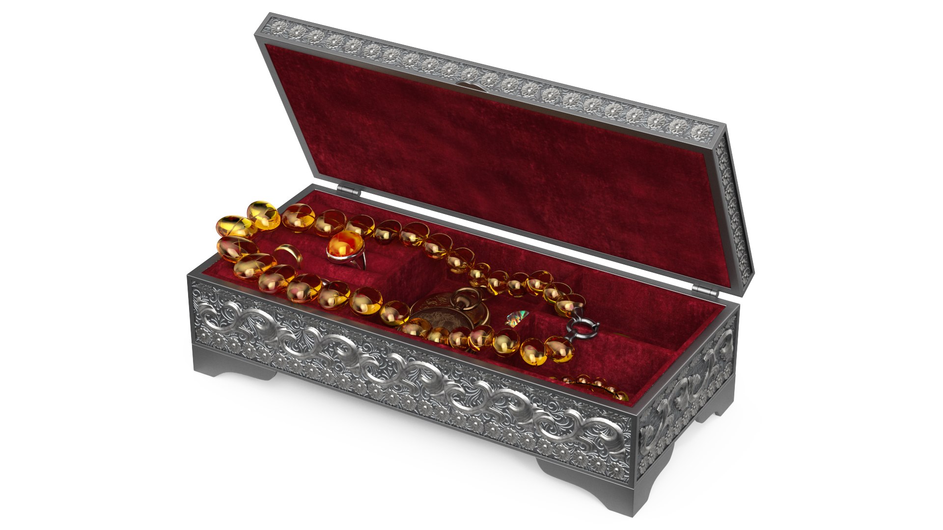 Jewelry Box Organizer 3D model preview
