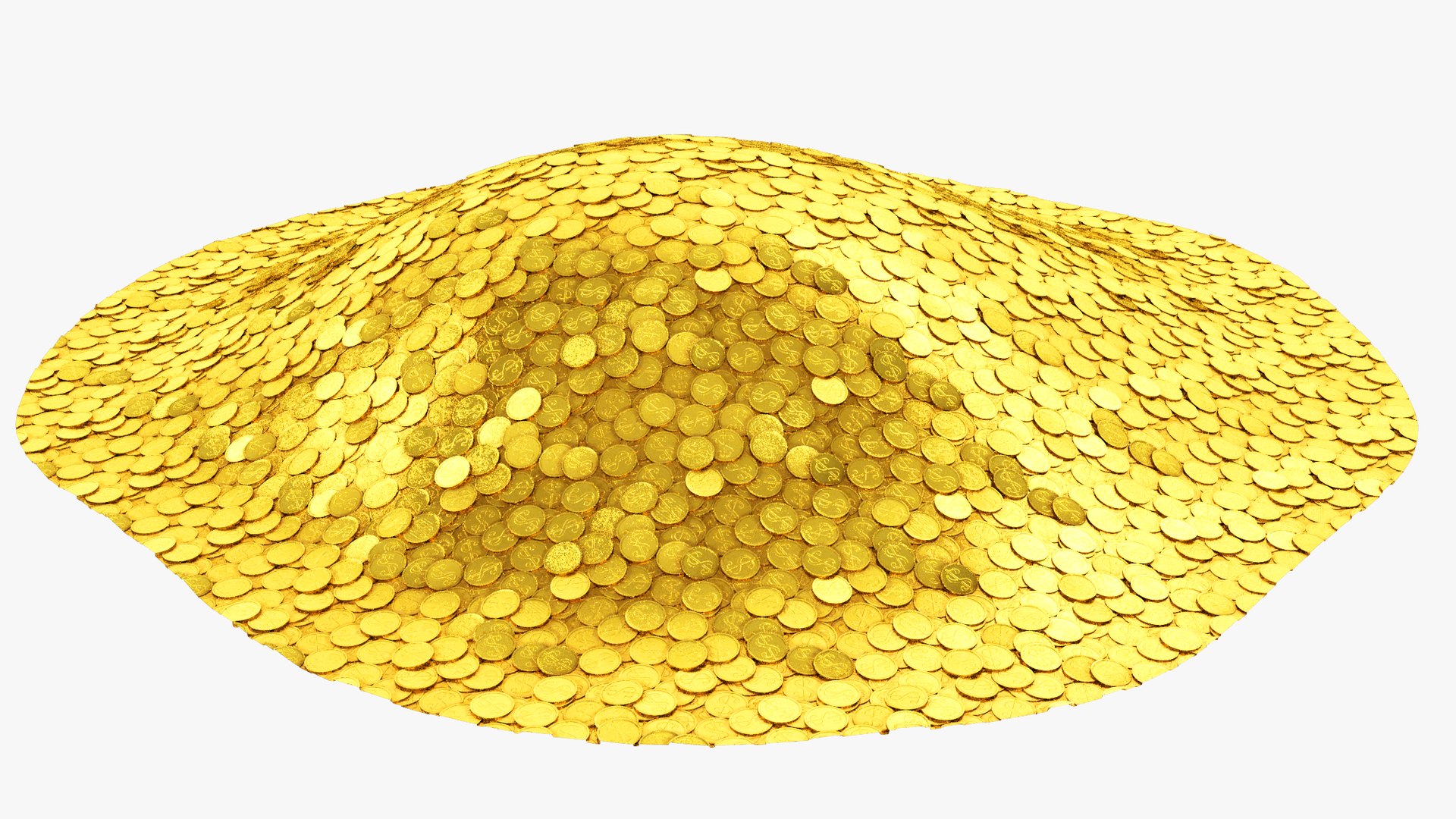 Coins Pile With Tiled Texture V1 3D - TurboSquid 1959847