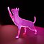 Il gatto saluta Low Poly
