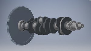 3D Engine V8 crankshaft 3D model