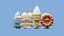 Kuchen mit Zeichentrickfiguren