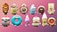 Kuchen mit Zeichentrickfiguren