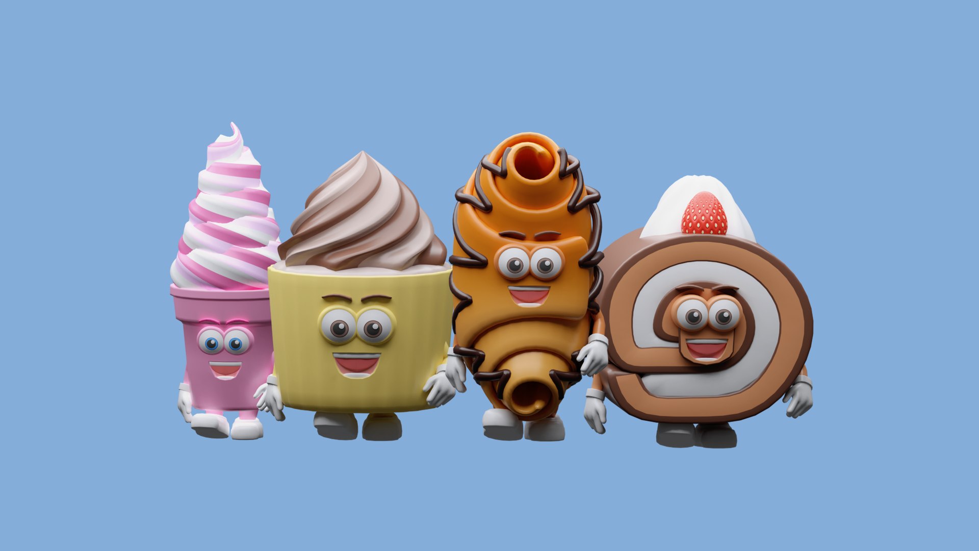 Cartoon characters cakes 3D model https://p.turbosquid.com/ts-thumb/2q/hFQ9IS/pP/3/png/1733045251/1920x1080/fit_q87/5ac4cc29f34a0c30093b0a7d8bc1e96aaed3002d/3.jpg