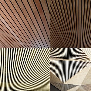 3D Suspended Ceiling Slatted Kit model