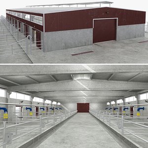 Fattening Farm Building 3D model