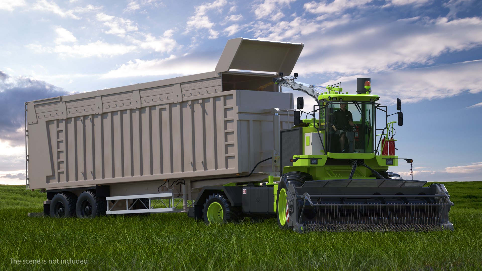 3D Model Forage Harvester Combine Generic - TurboSquid 1330704