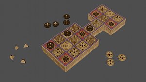 The Royal Game of Ur 3D model