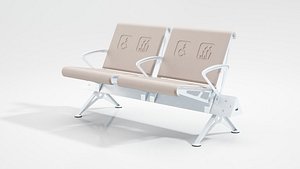 waiting bench 3D model