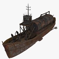 Wreck Sludge Barge 35m Dynamic Simulation
