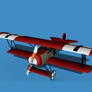 Fokker D-VI V12 3D model