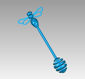 3D model honey wand bee