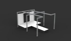 truss construction 3D model 3D