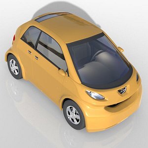 Small Concept Car High Poly