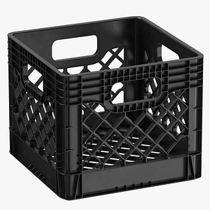 3D Plastic Crate Clean and Dirty