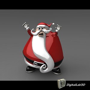 santa claus christmas 3d model