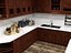 Intérieur de cuisine classique en bois