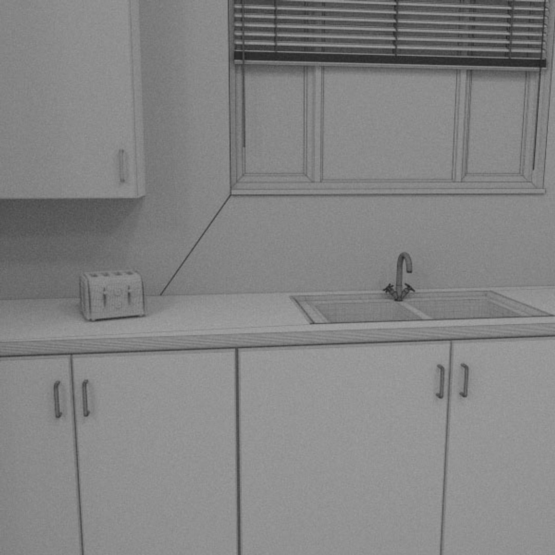 maya kitchen scene