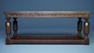 Old renaissance dining table PBR