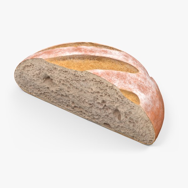 Half Loaf of Bread 3D model