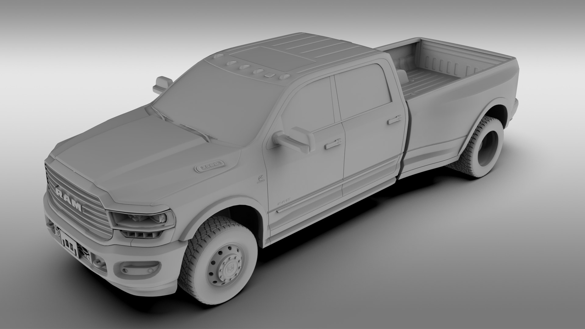 Ram 3500 Limited Dually 2020 3D Model TurboSquid 1910211