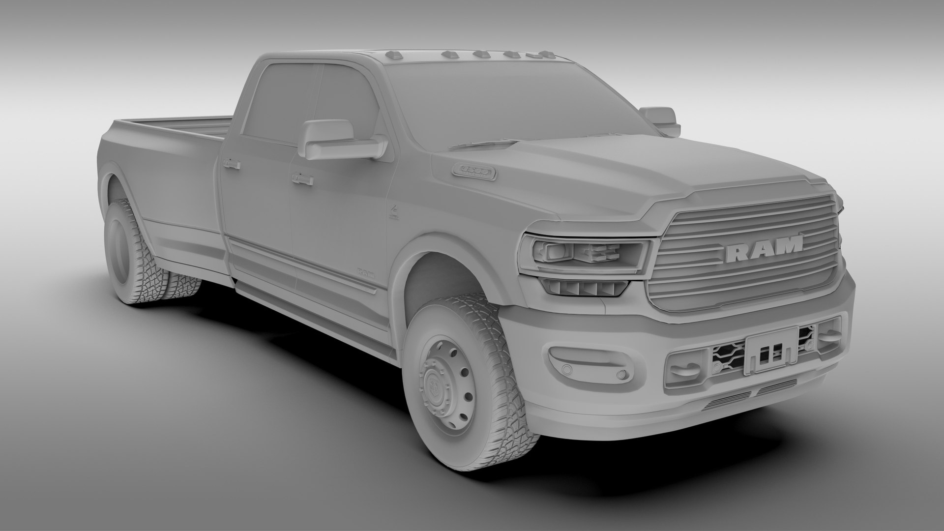 Ram 3500 Limited Dually 2020 3D Model TurboSquid 1910211