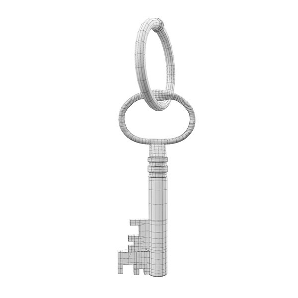 3D Brass antique key 3d model - TurboSquid 1976447
